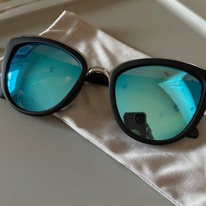 Quay My Girl Blue Mirrored Sunglasses
